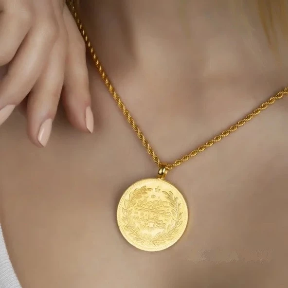 Tam Reşat Kolye Gerçek Altin Görünümlü Kolye imitasyon Tam Reşat (KARGO BEDAVA) ürün görseli 1