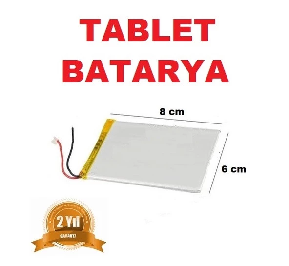 Ulefone Oem Tablet Batarya Pil 3.7V 2750Mah 2Kablo Ölçü : 80X60X5Mm (KARGO BEDAVA)