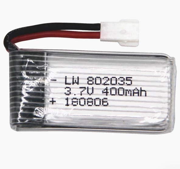 Drone - Helikopter Pili 3.7v 400mah Şarjlı Li-polimer Batarya