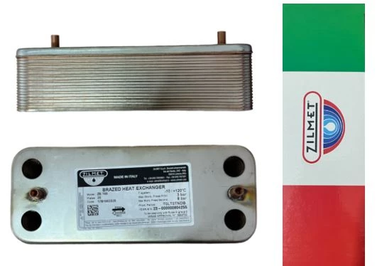 PLAKALI EŞANJÖR ZİLMET 17B1902026 20 PLK -148mm- ITALTHERM  515001804 ECA CONFEO FERROLI 39836730 3980I020