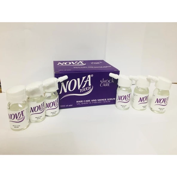 Nova Touch Şok Bakım Saç Bakım ve Parlatıcı Serum 6 x 10 ML