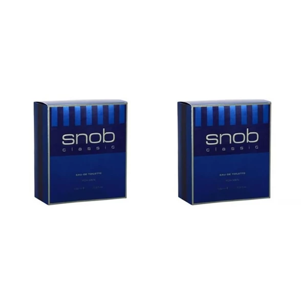 Snob Classic Erkek Parfüm Edt 100 Ml X 2