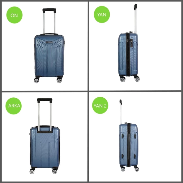 Vegmann Vela Mavi Kabin Boy Valiz - Resim 2