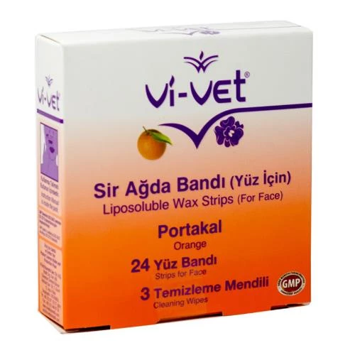 Vi-Vet Yüz İçin Sir Ağda Bandı Portakallı 24'lü 1 Ad.