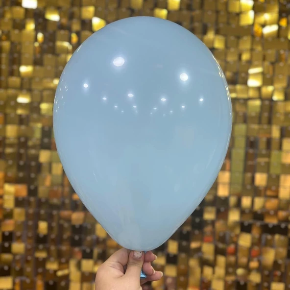12" İç Mekan Makaron Balon Mavi - 100 Adet