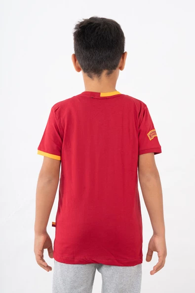 Galatasaray Çocuk Lisanslı Armalı Kırmızı Tshirt C12005 - 5