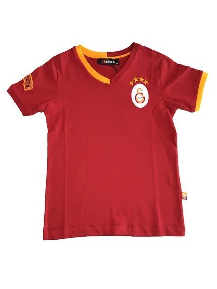 Galatasaray Çocuk Lisanslı Armalı Kırmızı Tshirt C12005 - 6