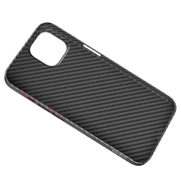 Polham 0.6mm Karbon Fiber Phone 14 Kılıf, Darbe Emici, Mat, Karbon Fiber, Parmak İzi Bırakmaz Kılıf - 8