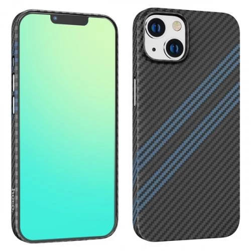 Polham 0.6mm Karbon Fiber Phone 14 Kılıf, Darbe Emici, Mat, Karbon Fiber, Parmak İzi Bırakmaz Kılıf - 5