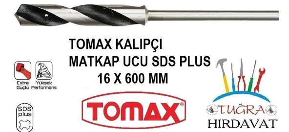 Tomax Sds Plus İnşaat Kalıpçı Matkap Ucu 16x600