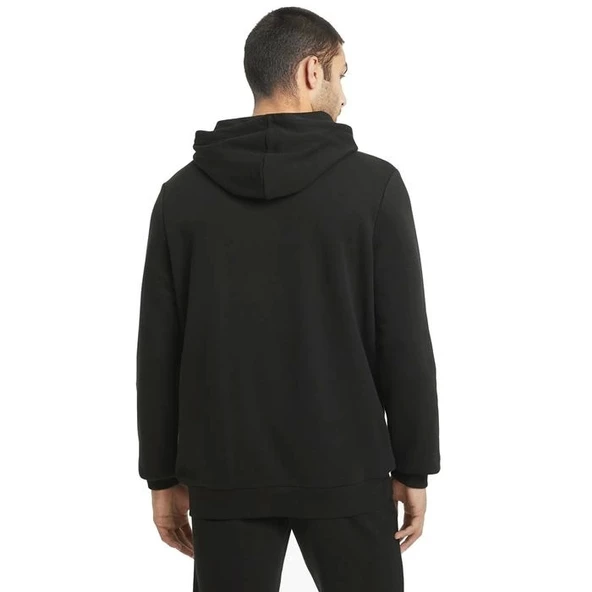 Puma Essential Big Logo Hoodie Erkek Siyah Günlük Stil Sweatshirt 58668801 - 3