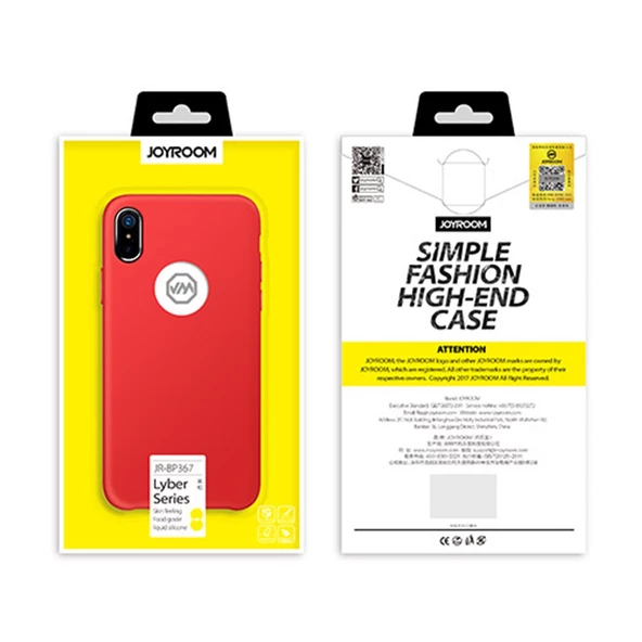 Joyroom Apple iPhone XR  Lyber Serisi Renkli Silikon Kılıf Apple iPhone XR Kırmızı - Resim 2