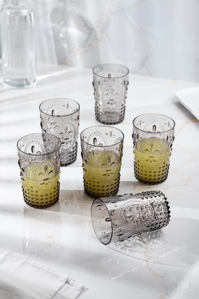 Akrilik Füme Tekli Kısa Bardak & Su Meşrubat Kahve Yanı Bardağı 400 ml ( Cam Değildir ) - 3