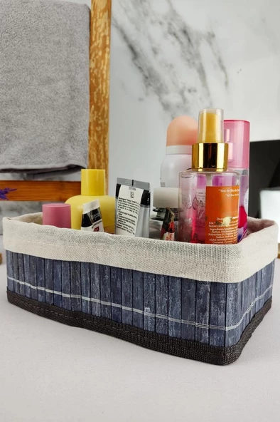 Digithome Bambu Çok Amaçlı Saklama Kutusu Düzenleyici Küçük Boy Organizer Gri 25x15x8 Cm - CL-6007-2 C1-1-121