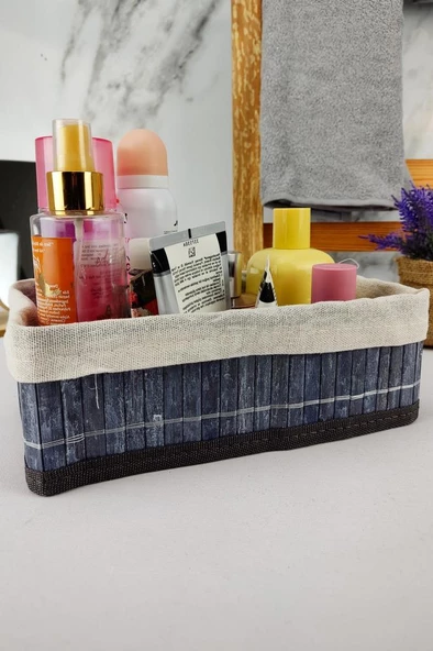 Digithome Bambu Çok Amaçlı Saklama Kutusu Düzenleyici Küçük Boy Organizer Gri 25x15x8 Cm - CL-6007-2 C1-1-121 - 2