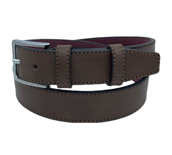 3'lü Set Çocuk Boy Suni Deri 3 cm.lik Garson Klasik Kemer - Siyah Lacivert Kahve - G3S-23HZ - Resim 5