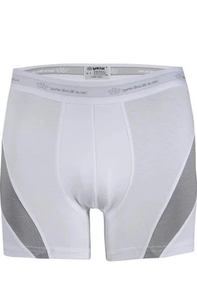 YILDIZ 115 ERKEK BEYAZ COMFORT MODAL BOXER 6 ADET  BEYAZ L - 2