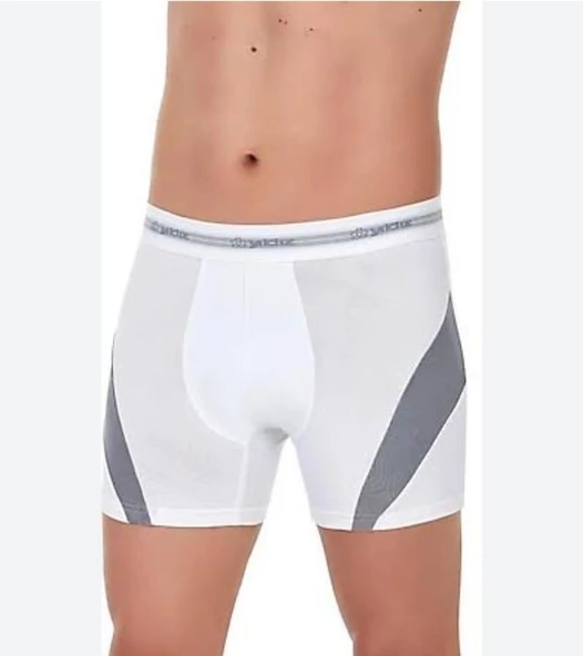 YILDIZ 115 ERKEK BEYAZ COMFORT MODAL BOXER 6 ADET  S BEYAZ