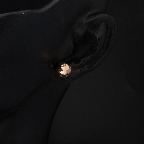 14 Ayar Top Altın Küpe Vidalı 7 mm. - 2