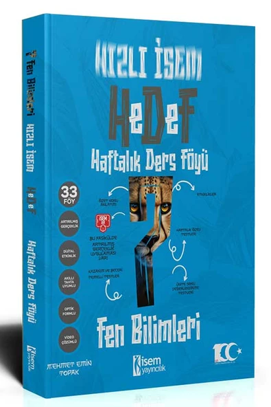 İsem Yayınları 7. Sınıf Hızlı İsem Fen Bilimleri Hedef Haftalık Ders Föyü