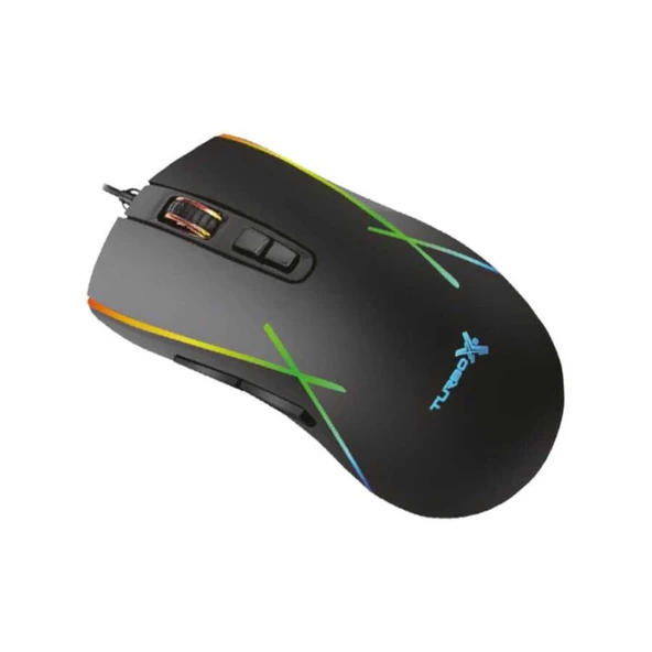 Turbox New Desing Tr-M5 3200Dpi Usb Kablolu Siyah Gaming Optik Mouse Rgb - 5