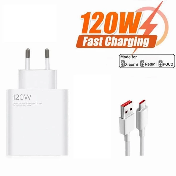 120W Turbo Hızlı Şarj Cihazı 6A Kablolu 1m Redmi Note 11 11s Xiaomi 11T Mi 11 Ultra 12S Ultra 12 Lite 12 12X 11 LiteRedmi Note 11 Pro POCO F4 POCO X4 GT F4 Pro POCO M4 Pro MDY-13-EE