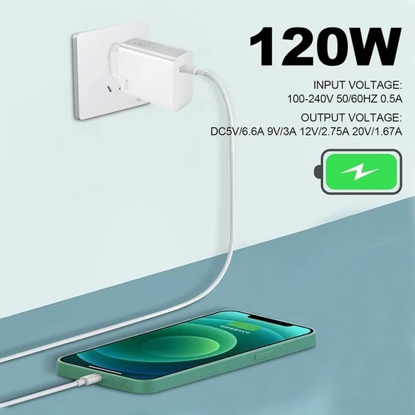 120W Turbo Hızlı Şarj Cihazı 6A Kablolu 1m Redmi Note 11 11s Xiaomi 11T Mi 11 Ultra 12S Ultra 12 Lite 12 12X 11 LiteRedmi Note 11 Pro POCO F4 POCO X4 GT F4 Pro POCO M4 Pro MDY-13-EE - 1