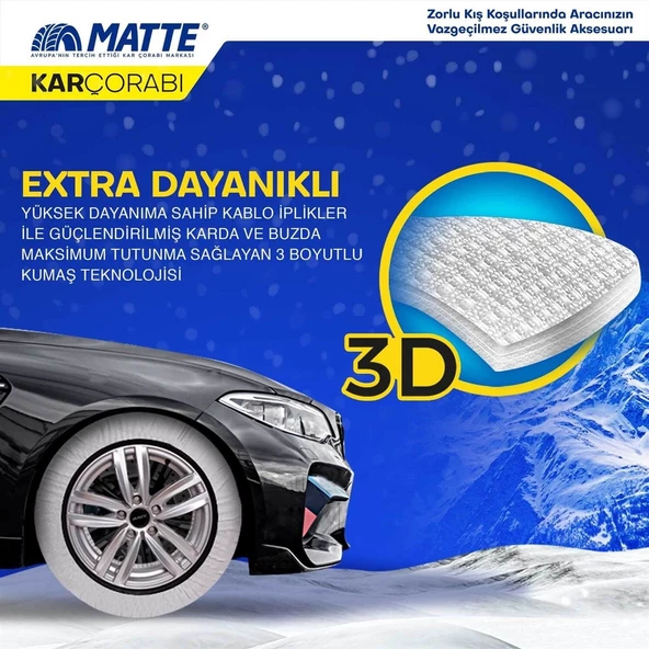 Matte Kar Çorabı - Super X Series - 5