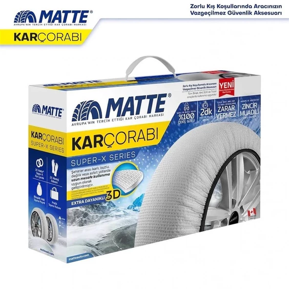 Matte Kar Çorabı - Super X Series