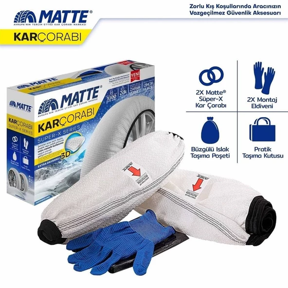 Matte Kar Çorabı - Super X Series - 2