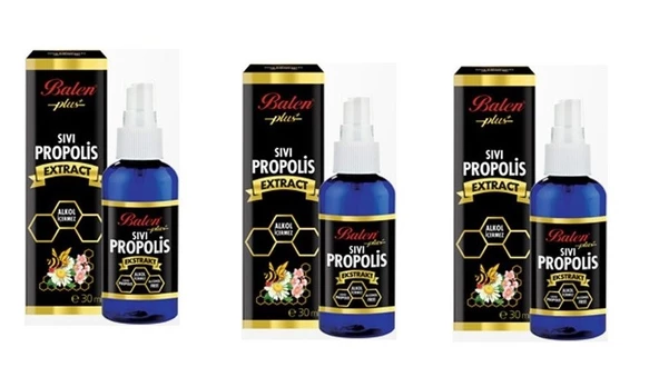 3 Kutu Balen Sıvı Propolis Ekstraktı 30 Ml