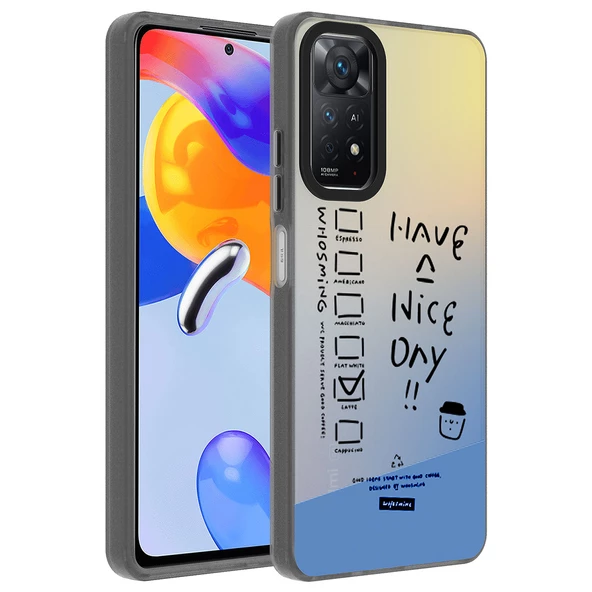 Vendas Xiaomi Redmi Note 11 Pro 5G Uyumlu Dragon Serisi Parlak Desenli Fashion Hard Silikon Kılıf