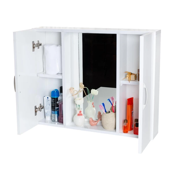 Alesta Life Aynalı Banyo Dolabı Beyaz - 2