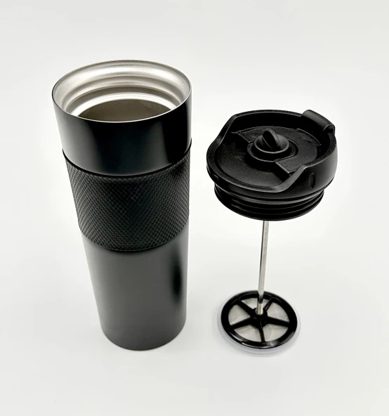 Yüksek Kaliteli Sıcak ve Soğuk French Press Çelik Termos Kupa Bardak Mug 500 ML  Kahve ve Bitki Çayı - 5