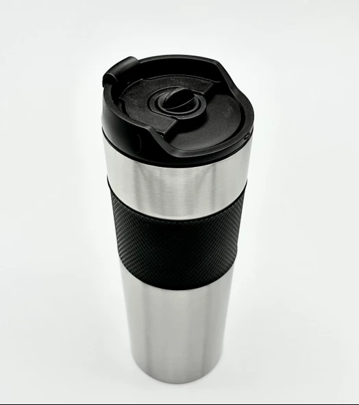 Yüksek Kaliteli Sıcak ve Soğuk French Press Çelik Termos Kupa Bardak Mug 500 ML  Kahve ve Bitki Çayı - 2