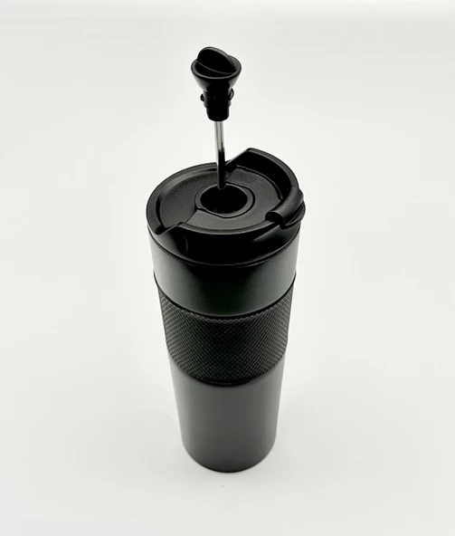 Yüksek Kaliteli Sıcak ve Soğuk French Press Çelik Termos Kupa Bardak Mug 500 ML  Kahve ve Bitki Çayı - 7