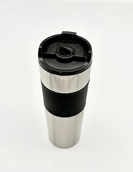Yüksek Kaliteli Sıcak ve Soğuk French Press Çelik Termos Kupa Bardak Mug 500 ML  Kahve ve Bitki Çayı - 4