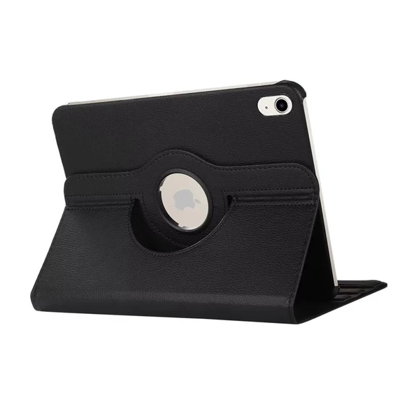 Smody iPad 10. Nesil 10.9 Kılıf 360 Dönerli Standlı Kapaklı + Temperli Cam Ekran Koruyucu + Kalem
