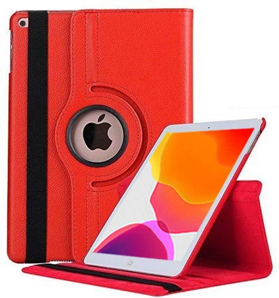 Smody iPad 9.Nesil 8.Nesil 7.Nesil 10.2 inç 360 Dönerli Standlı Kapaklı Kılıf + Temperli Cam + Kalem - Resim 8