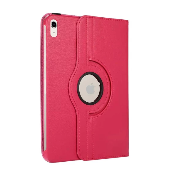 Smody iPad 10. Nesil 10.9 Kılıf 360 Dönerli Standlı Kapaklı + Temperli Cam Ekran Koruyucu + Kalem - Resim 2