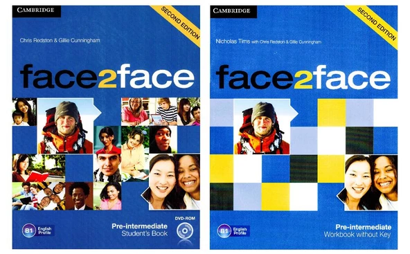 face2face Pre-intermediate Student's Book + Workbook + DVD 2nd Ed