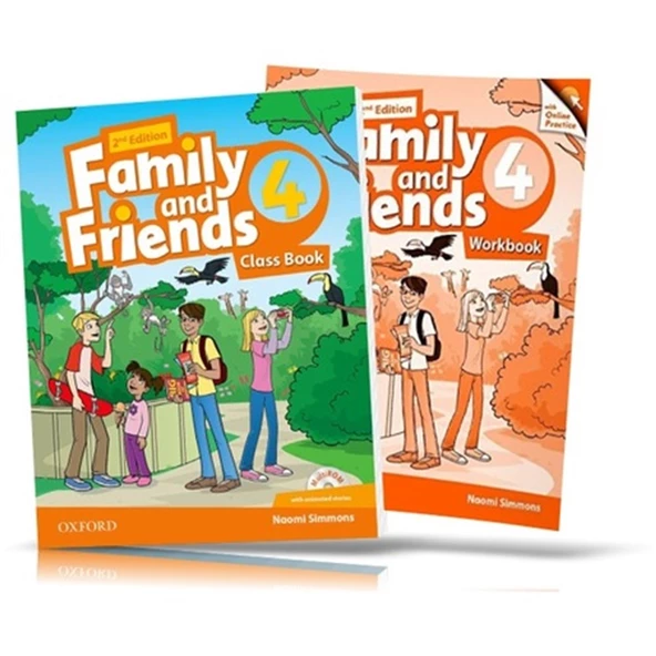 Family and Friends Level 4 : Class Book and WORKBOOK with Downloadable Audios