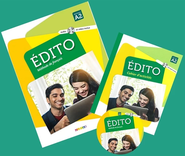 Edito A2 Niveau Méthode de français Livre + Cahier d'exercices + DVD (2016-2020) - Resim 2
