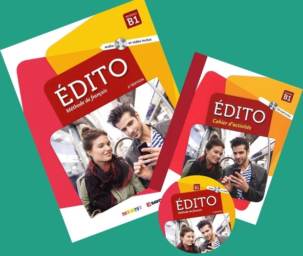 Edito B1 Niveau Méthode de français Livre + Cahier d'exercices + DVD (2016-2020)