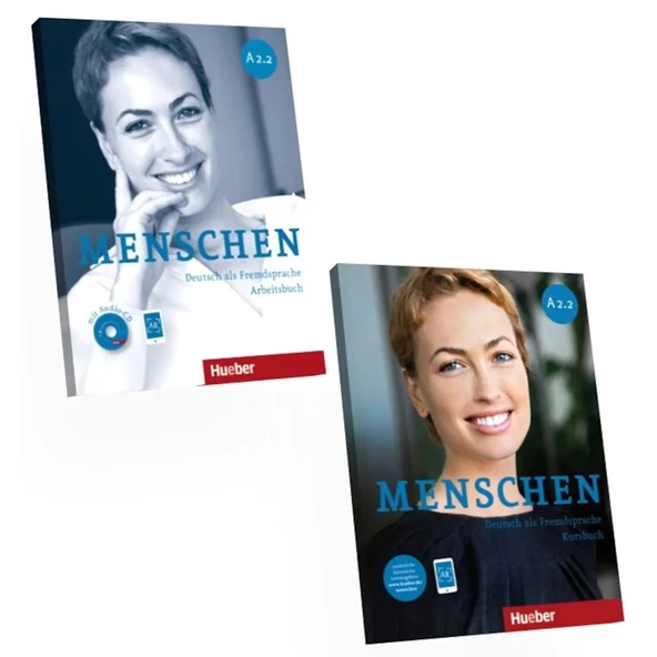 Menschen A2.2 Kursbuch und Arbeitsbuch mit Audio+ AR Teknolojisi ile Kolay Öğrenme