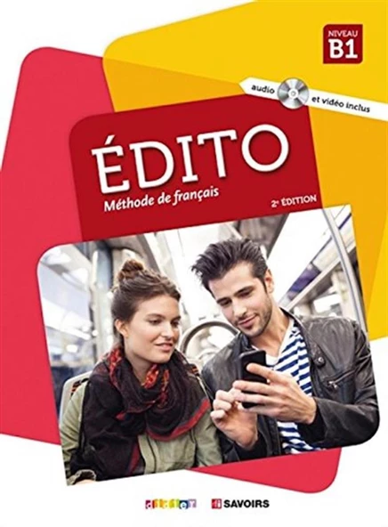 Edito B1 Niveau Méthode de français Livre + Cahier d'exercices + DVD (2016-2020) - Resim 2