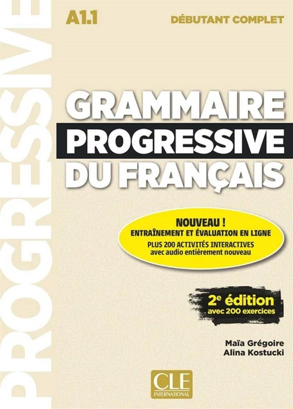 Grammaire progressive du français A1.1 - Livre + Downloadable CD ürün görseli 1