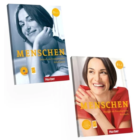 Menschen B1.1 Kursbuch und Arbeitsbuch mit Audio+ AR Teknolojisi ile Kolay Öğrenme