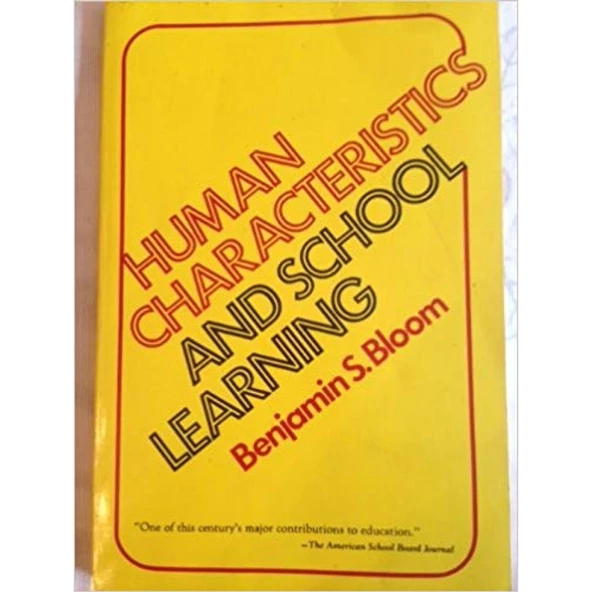 human characteristics and school learning (benjamin bloom) ürün görseli 1