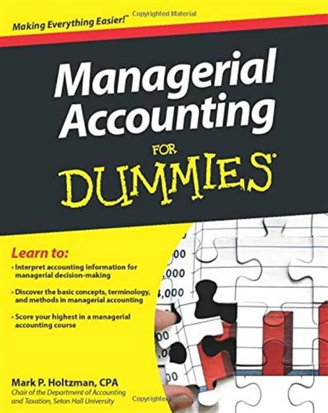 managerial accounting for dummies (mark holtzman) ürün görseli 1